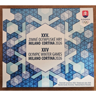 Slovensko 2026 sada 8 mincí - XXV. ZOH Miláno Cortina (BU)