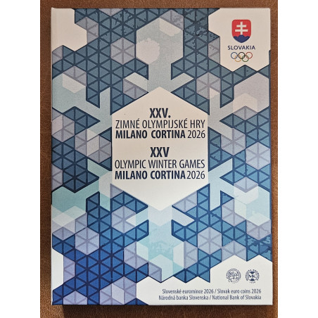 Szlovákia 2026 - 8 részes forgalmi sor - XXV. téli olimpia Milano Cortina (Proof like)