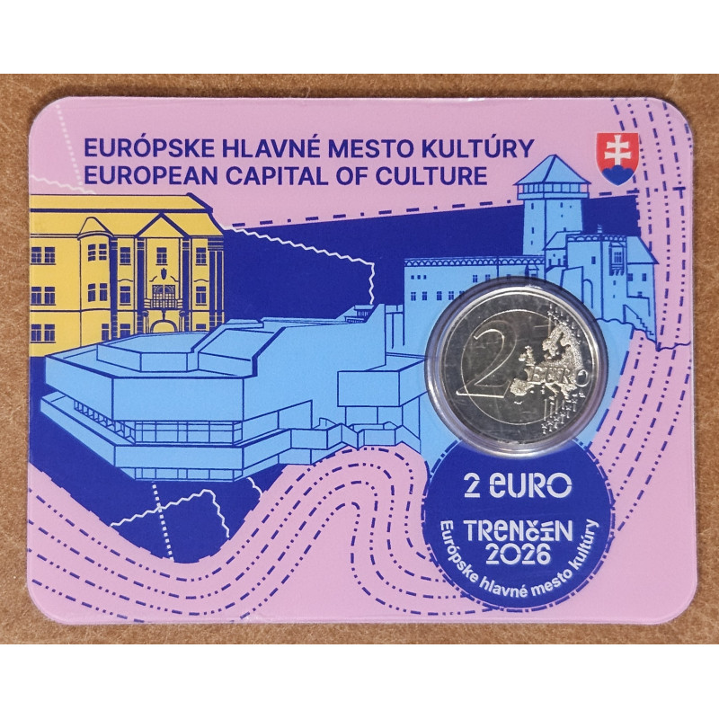 2 Euro Szlovákia 2026 - Trencsén (UNC kártya)