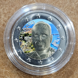 2 Euro Monaco 2025 (színezett UNC)