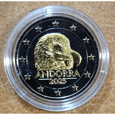 2 Euro Andorra 2025 - Bradatý sup (Ruténium-zlato imitácia UNC)