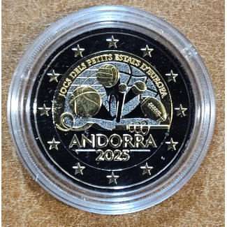 2 Euro Andorra 2025 - Games of the Small States of Europe (Ru-Au plated UNC)