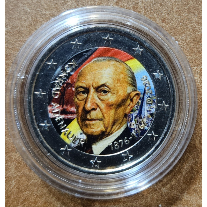2 Euro Nemecko 2026 - Konrad Adenauer (farebná UNC)
