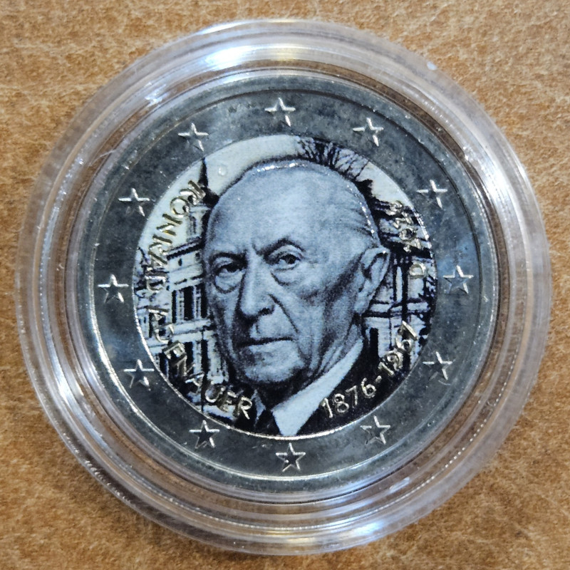2 Euro Németország 2026 - Konrad Adenauer v2 (színezett UNC)