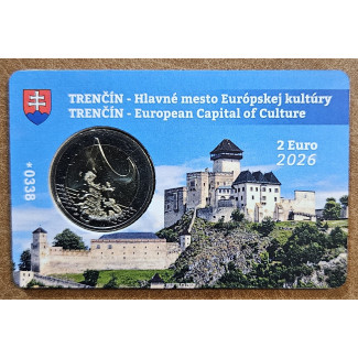 2 Euro Slovakia 2026 - Trenčín (unofficial UNC card)