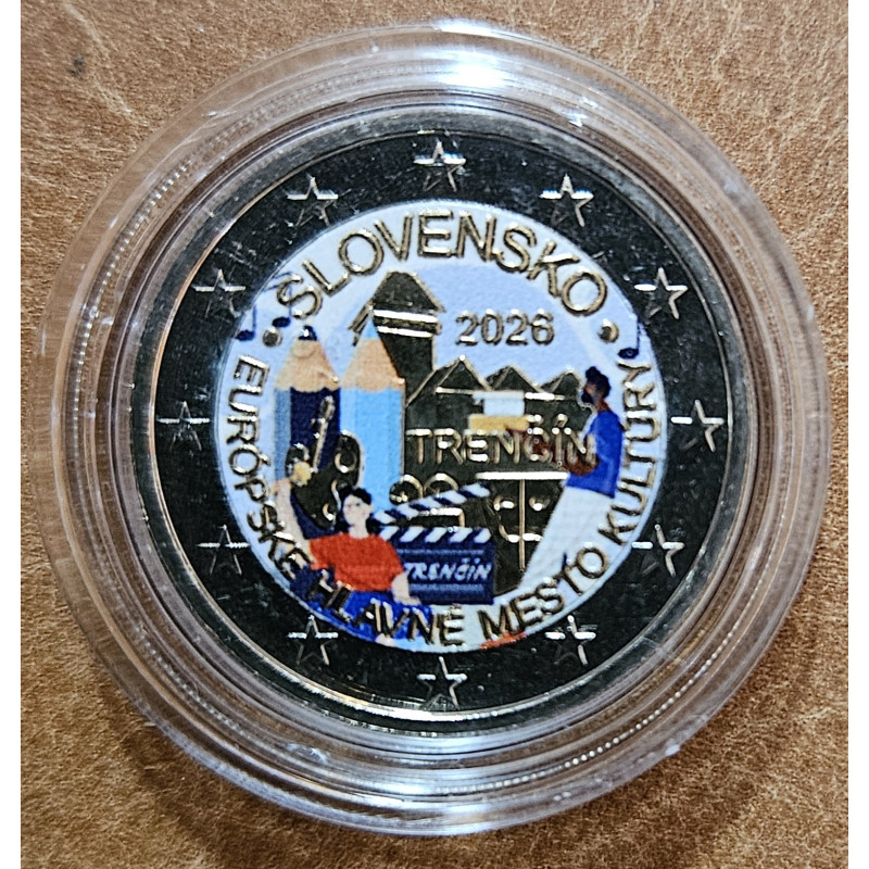 2 Euro Szlovákia 2026 - Trencsén v2 (színezett UNC)
