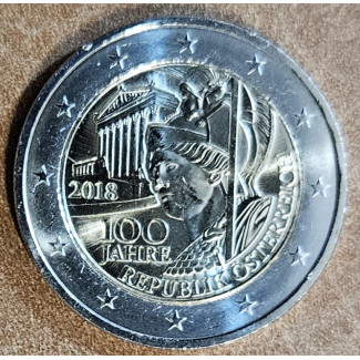 Euromince mince 2 Euro Rakúsko 2018 - 100 rokov Rakúskej republiky ...