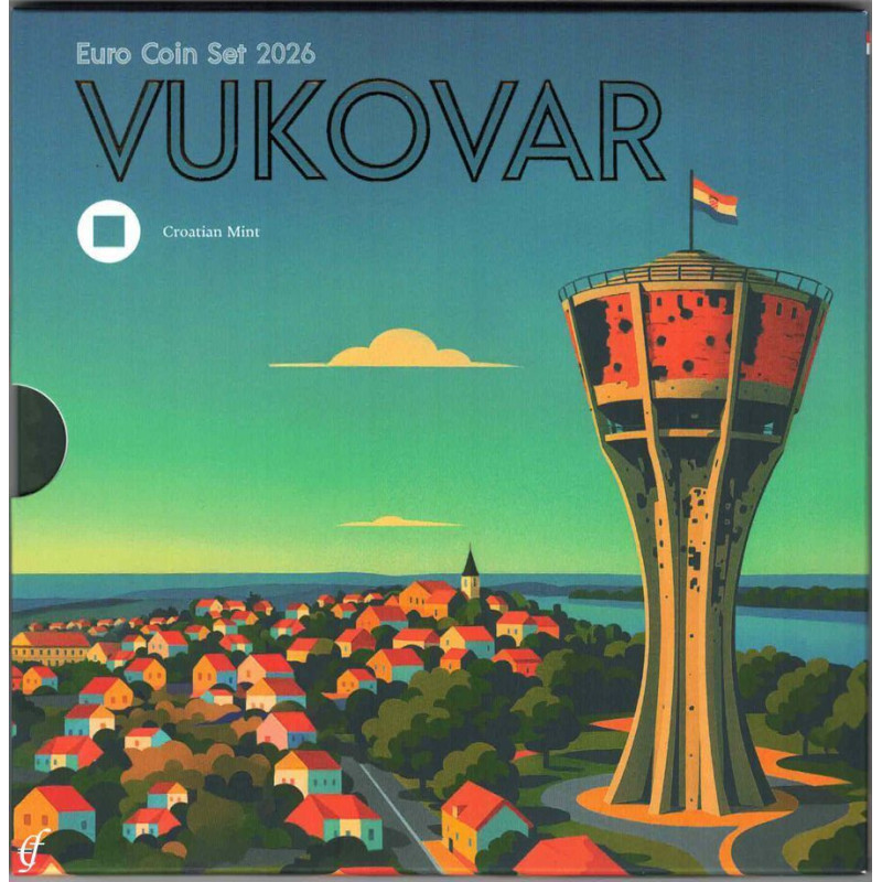 Chorvátsko 2026 sada 8 mincí Vukovar (BU)