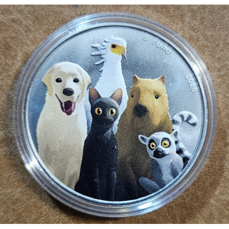 5 Euro Lotyšsko 2025 - Mačacia odysea (Proof)