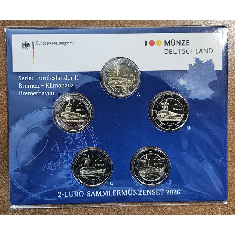 2 Euro Németország 2026 - Klimahaus Bremerhaven "ADFGJ" (BU)