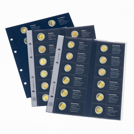 2 Euro 2025 lapok Leuchtturm OPTIMA albumba