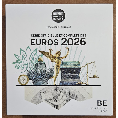 Francúzsko 2026 sada 8 mincí (Proof)