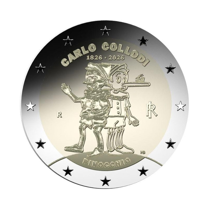 2 Euro Italy 2026 - Pinocchio (UNC)