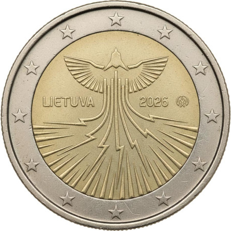 2 Euro Litva 2026 - Energetická nezávislosť Litvy (UNC)