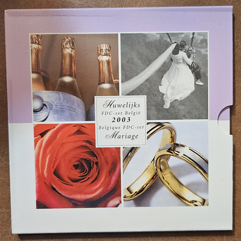 Euromince mince Belgicko 2003 sada s medailou Ford (BU)