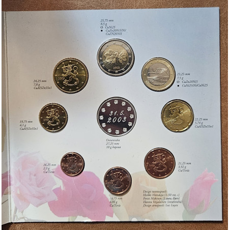 Euromince mince Fínsko 2003 - sada 8 euromincí (BU)