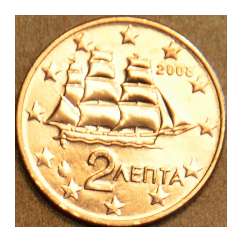 Euromince mince 2 cent Grécko 2008 (UNC)