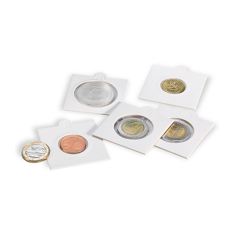 eurocoin eurocoins Leuchtturm white self-adhesive 2 Euro coin holde...