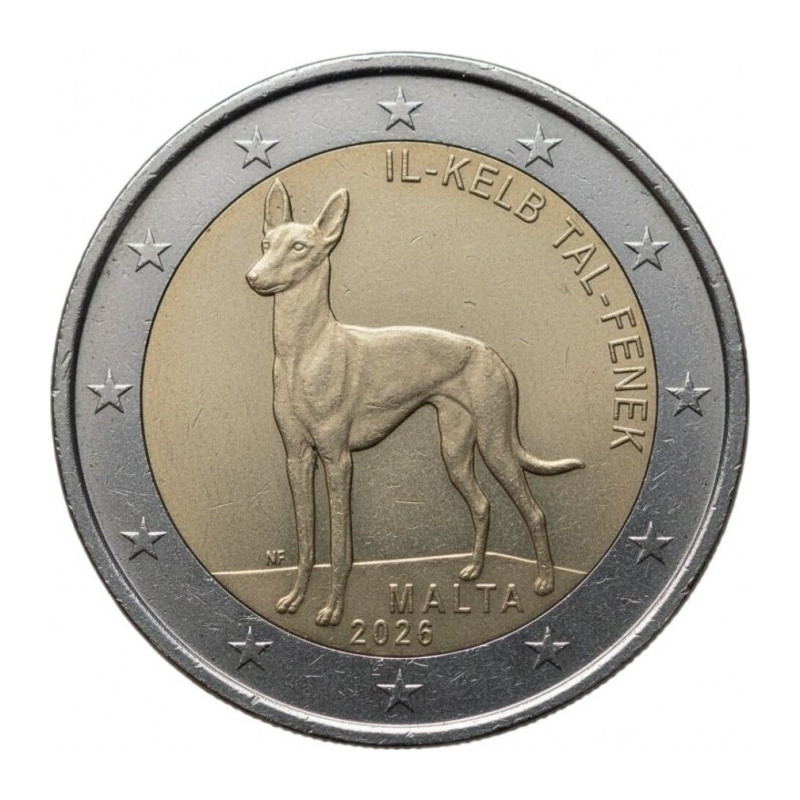 Presale 2 Euro Malta 2026 - Pharaoh Hound (UNC)