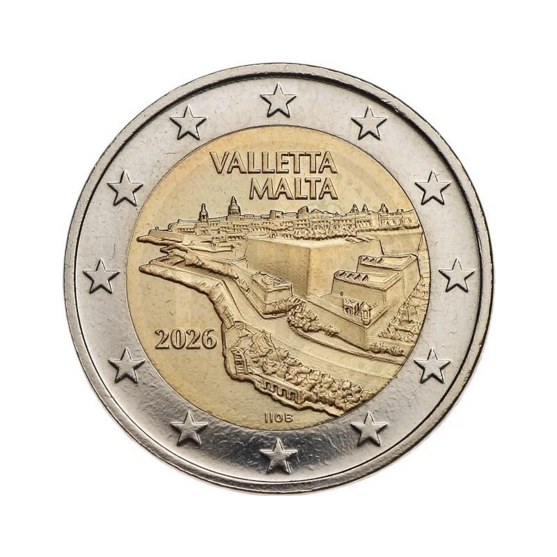 Elovetel 2 Euro Málta 2026 - Valletta (UNC)