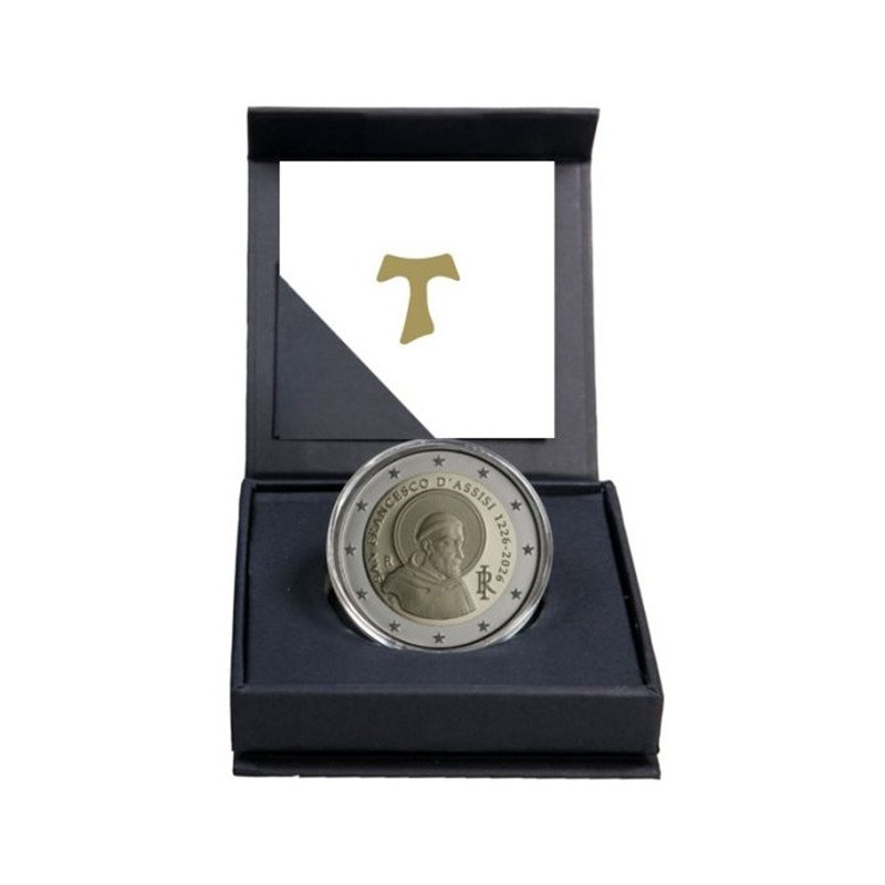 2 Euro Italy 2026 - Saint Francis of Assisi (reverse Proof)