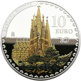 10 Euro Španielsko 2026 Antoni Gaudí - Sagrada Família (Proof)