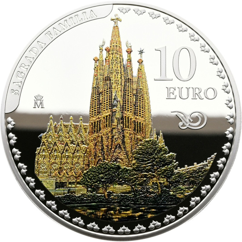 10 Euro Spanyolország 2026 Antoni Gaudí - Sagrada Família (Proof)