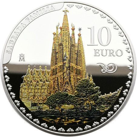 10 Euro Spanyolország 2026 Antoni Gaudí - Sagrada Família (Proof)