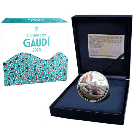 10 Euro Spanyolország 2026 Antoni Gaudí - Park Güell (Proof)