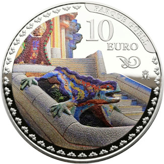 10 Euro Španielsko 2026 Antoni Gaudí - Park Güell (Proof)