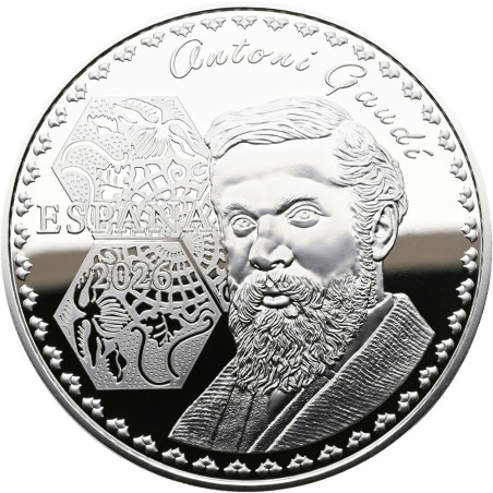10 Euro Španielsko 2026 Antoni Gaudí - Casa Milá (Proof)