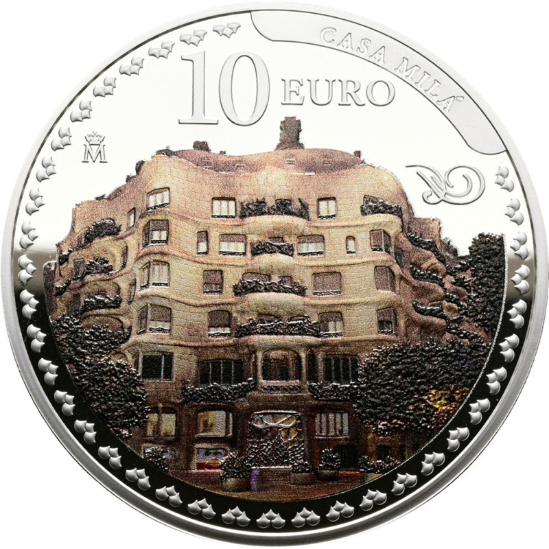 10 Euro Spanyolország 2026 Antoni Gaudí - Casa Milá (Proof)