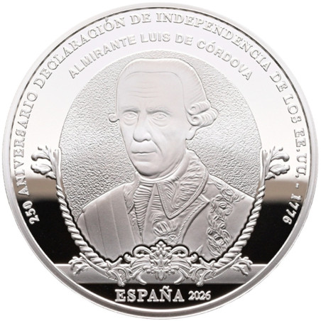 10 Euro Spanyolország 2026 Függetlenség – Luis de Córdova (Proof)