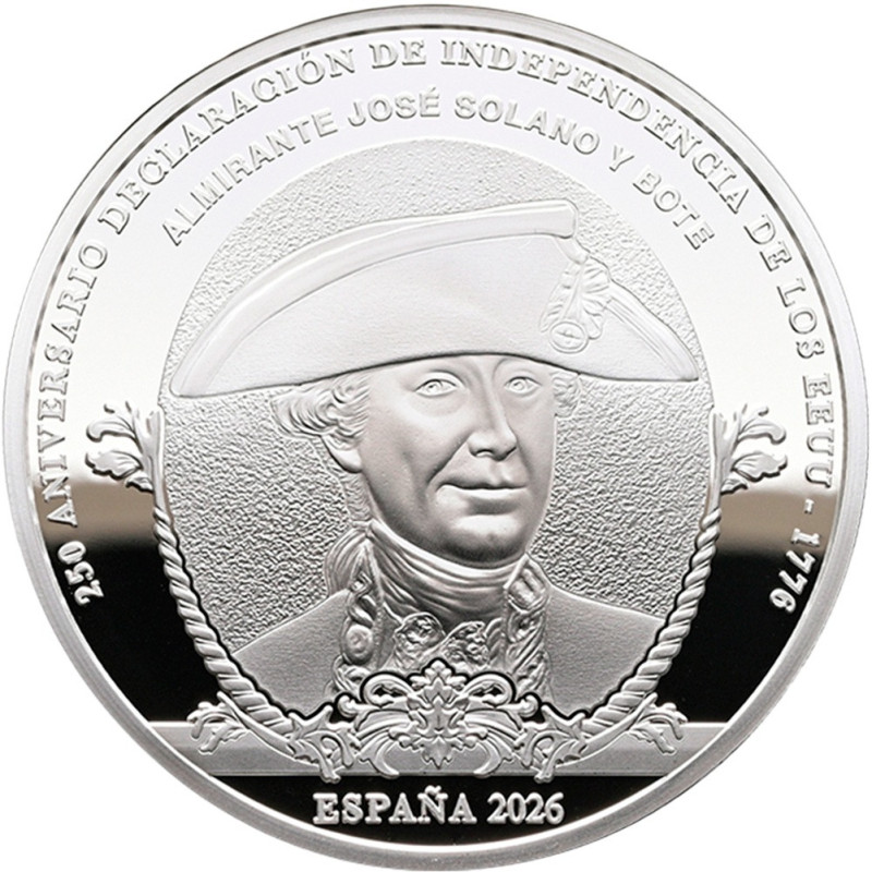10 Euro Spain 2026 Independence of the USA – Solano Y Bote (Proof)