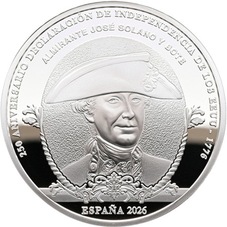 10 Euro Španielsko 2026 Nezávislosť – Solano Y Bote (Proof)