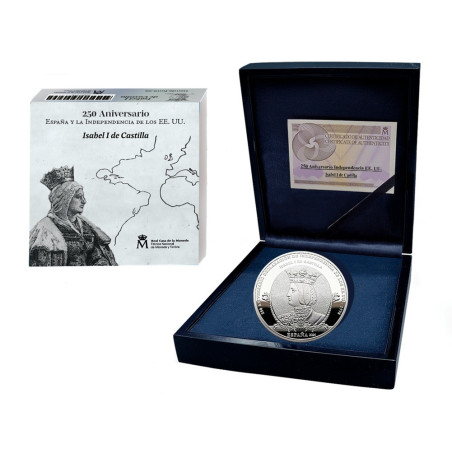 10 Euro Spain 2026 Independence of the USA – Reina Isabel (Proof)