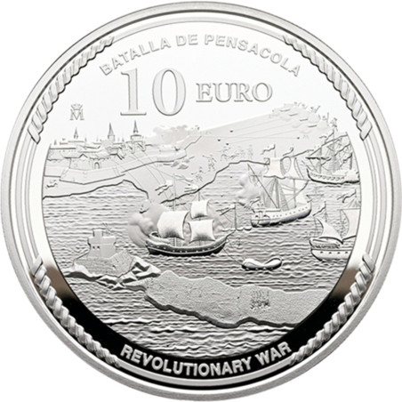 10 Euro Spanyolország 2026 Függetlenség – Bernardo De Galvez (Proof)