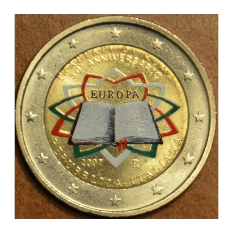 Euromince mince 2 Euro Taliansko 2007 - 50 rokov Rímskej zmluvy (fa...