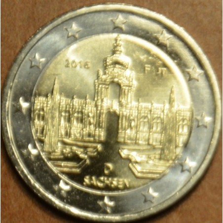 eurocoin eurocoins 2 Euro Germany 2016 \\"F\\" Saxony: Dresden (UNC)