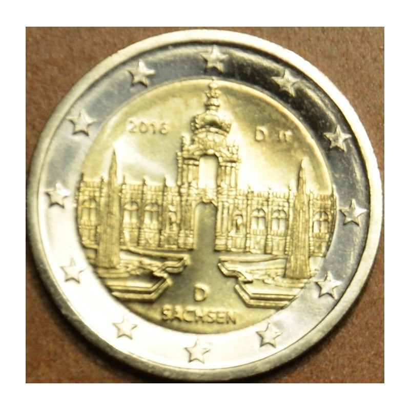 euroerme érme 2 Euro Németország 2016 \\"D\\" Szászország: A drezda...