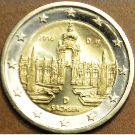 Euromince mince 2 Euro Nemecko 2016 \\"D\\" Sasko: Zwinger v Dražďa...