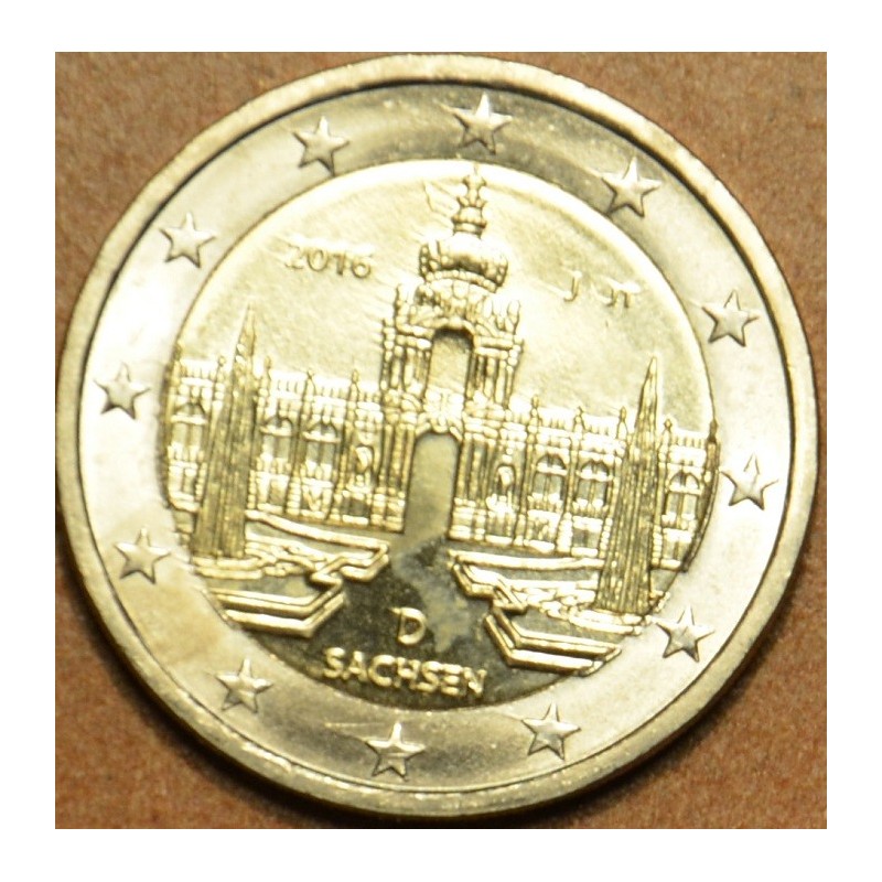 euroerme érme 2 Euro Németország 2016 \\"J\\" Szászország: A drezda...