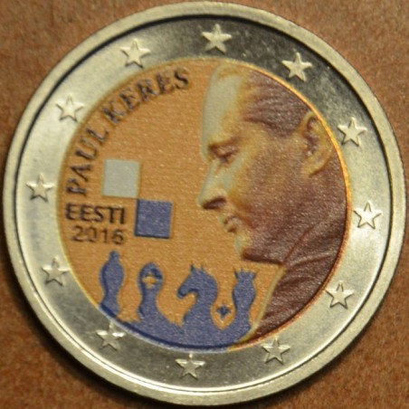 Euromince mince 2 Euro Estónsko 2016 - Paul Keres (farebná UNC)