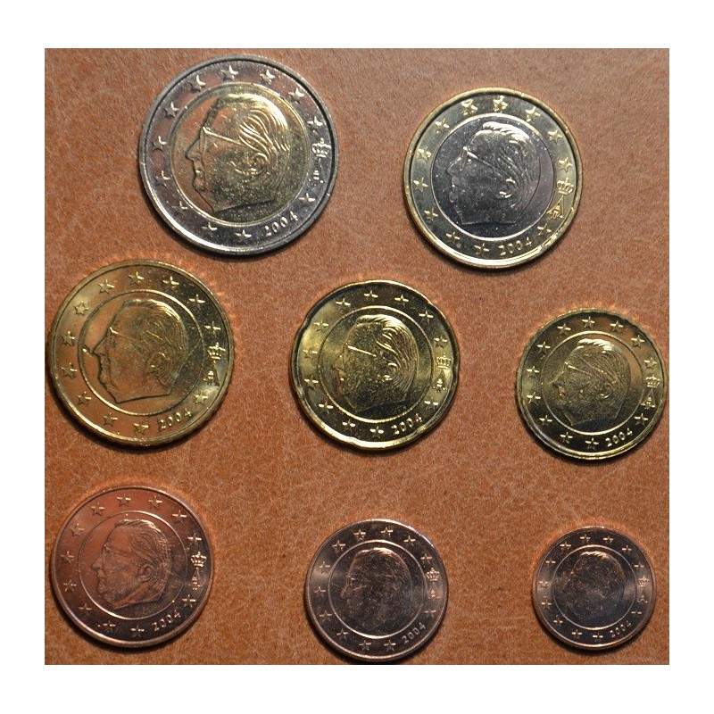 Euromince mince Sada 8 belgických mincí 2004 (UNC)