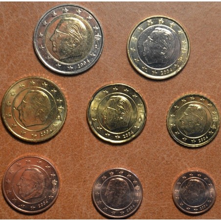 Euromince mince Sada 8 belgických mincí 2004 (UNC)