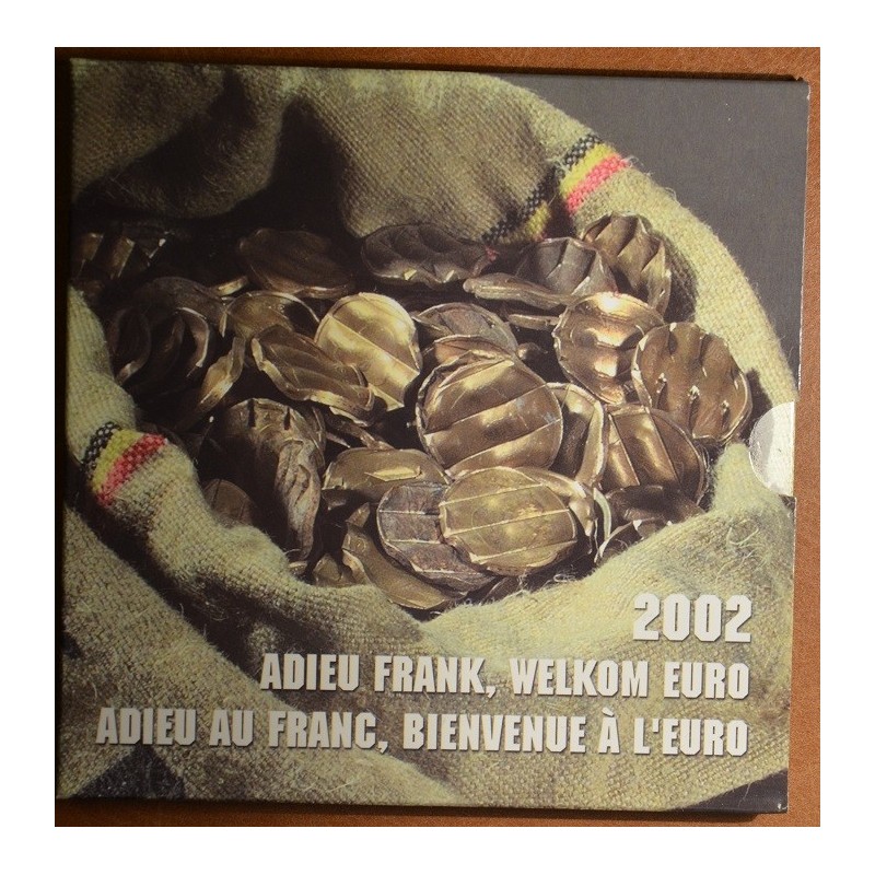 euroerme érme Belgium 2002 forgalmi sor + frank érmék (BU)