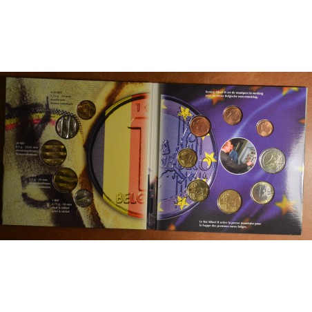 euroerme érme Belgium 2002 forgalmi sor + frank érmék (BU)