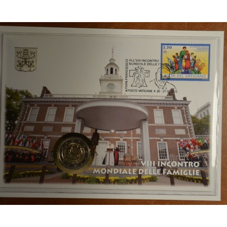 Euromince mince 2 Euro Vatikán 2015 - Philadelphia numisbrief (BU)