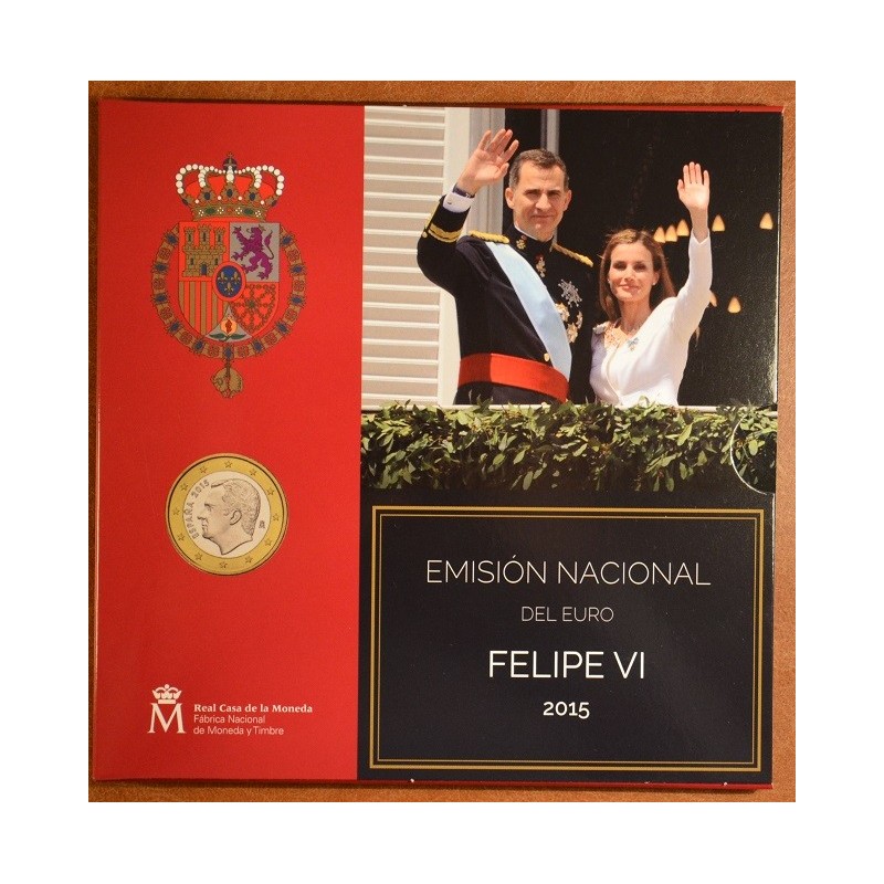 Euromince mince Sada 9 španielskych mincí 2015 (BU)