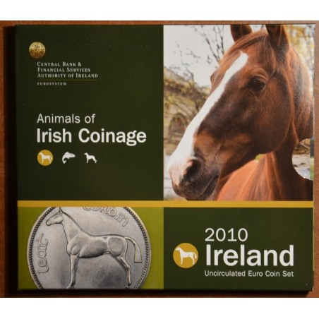 eurocoin eurocoins Official set of 8 Irish coins 2010 (BU)
